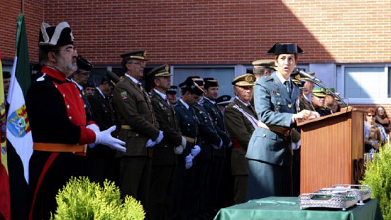 Una mujer ha presidido por primera vez los actos del Día de la Patrona de la Guardia Civil en Cáceres