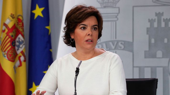 Telediario 1 - El Gobierno insta a Puigdemont a que vuelva a la legalidad