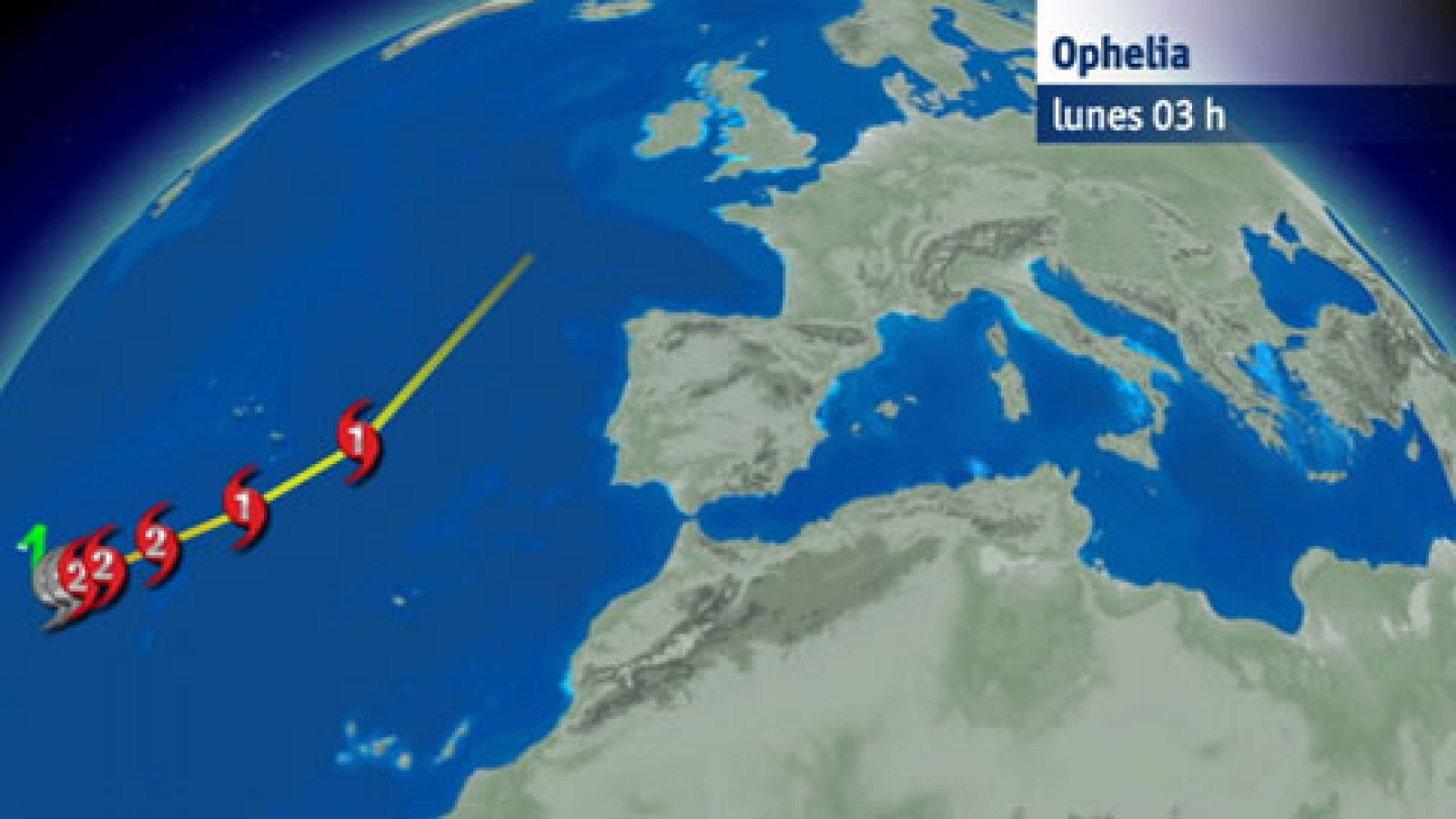 Telediario 1: El huracán Ophelia llegará a Galicia en forma de temporal marítimo | RTVE Play