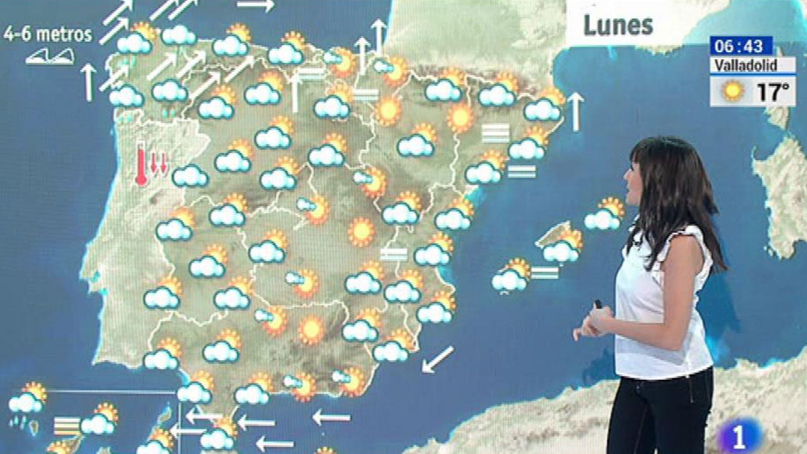 Viento fuerte en el norte y descenso de las temperaturas
