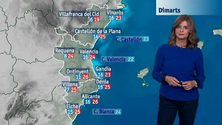 L'informatiu - Comunitat Valenciana - El tiempo en la Comunidad Valenciana - 16/10/17