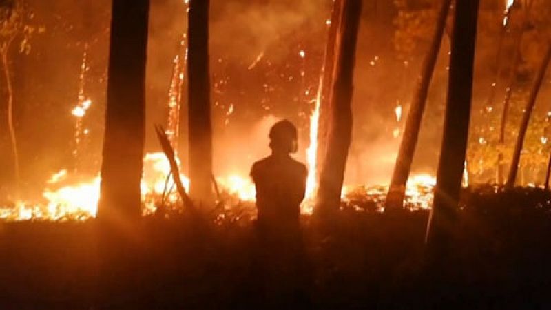 Más de 6.500 personas trabajan para controlar y apagar los fuegos según la Xunta de Galicia