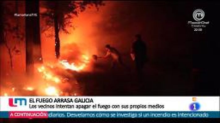 El fuego arrasa Galicia