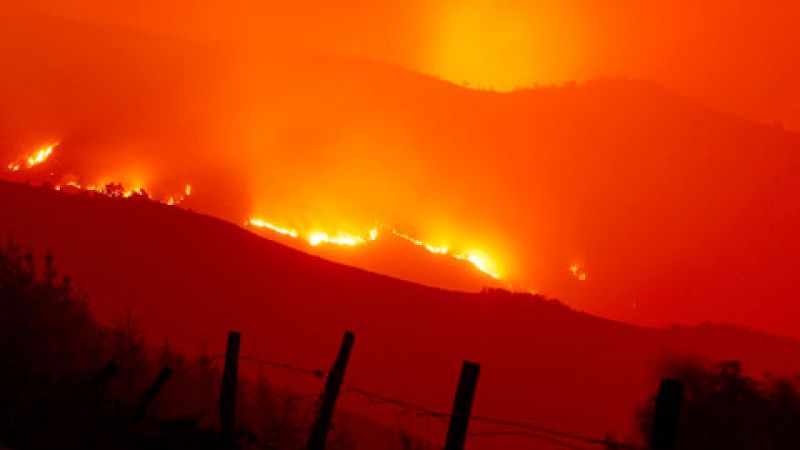 Miles de hectáreas arrasadas por los fuegos en Galicia