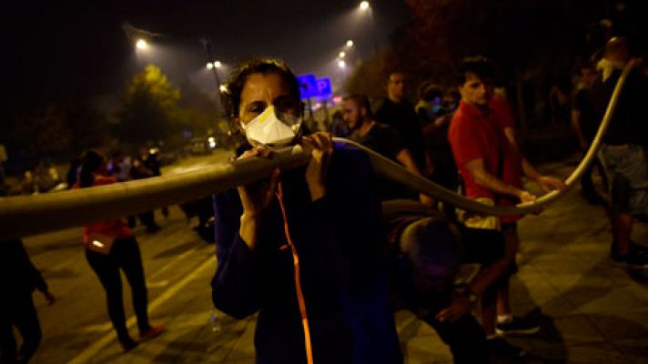 Drama, miedo y solidaridad en la oleada de incendios en Galicia