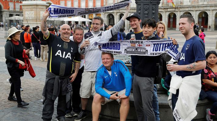 Telediario 1 - El Tottenham llega con más de 4.000 aficionados