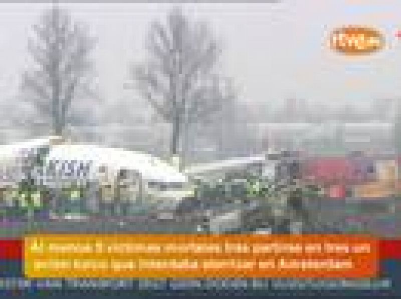 Al menos 9 muertos en un accidente aéreo en Amsterdam