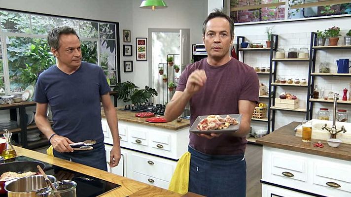 Torres en la cocina - Risotto de hierbas y picantones con cieruelas