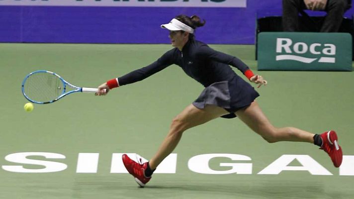 Tenis - WTA Finales en Singapur (China): Muguruza - Ostapenko