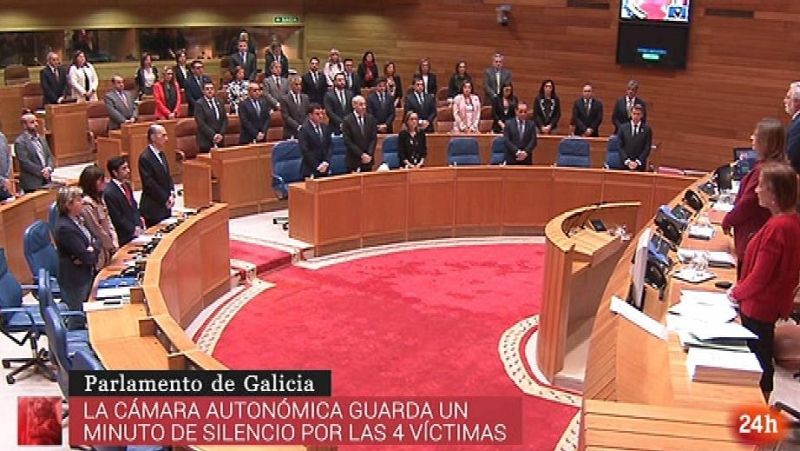 Parlamento - Otros parlamentos - Minuto de silencio en el parlamento gallego -22/10/2017