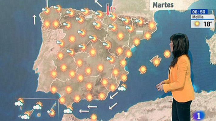 Temperaturas en ascenso en todo el país