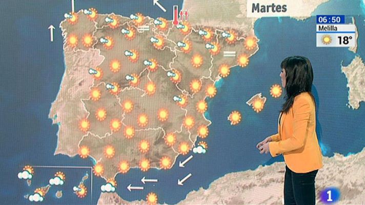 El tiempo - Temperaturas en ascenso en todo el país