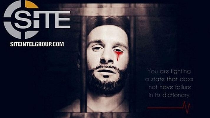 ISIS amenaza el Mundial de Rusia con una imagen de Messi preso y sangrando