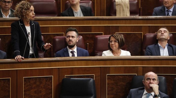 Batet (PSOE) pide en el Congreso y en catalán que Puigdemont convoque elecciones