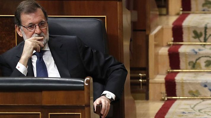 Telediario 1 - Rajoy asegura que en Cataluña no hay más salida que celebrar elecciones y restablecer la legalidad