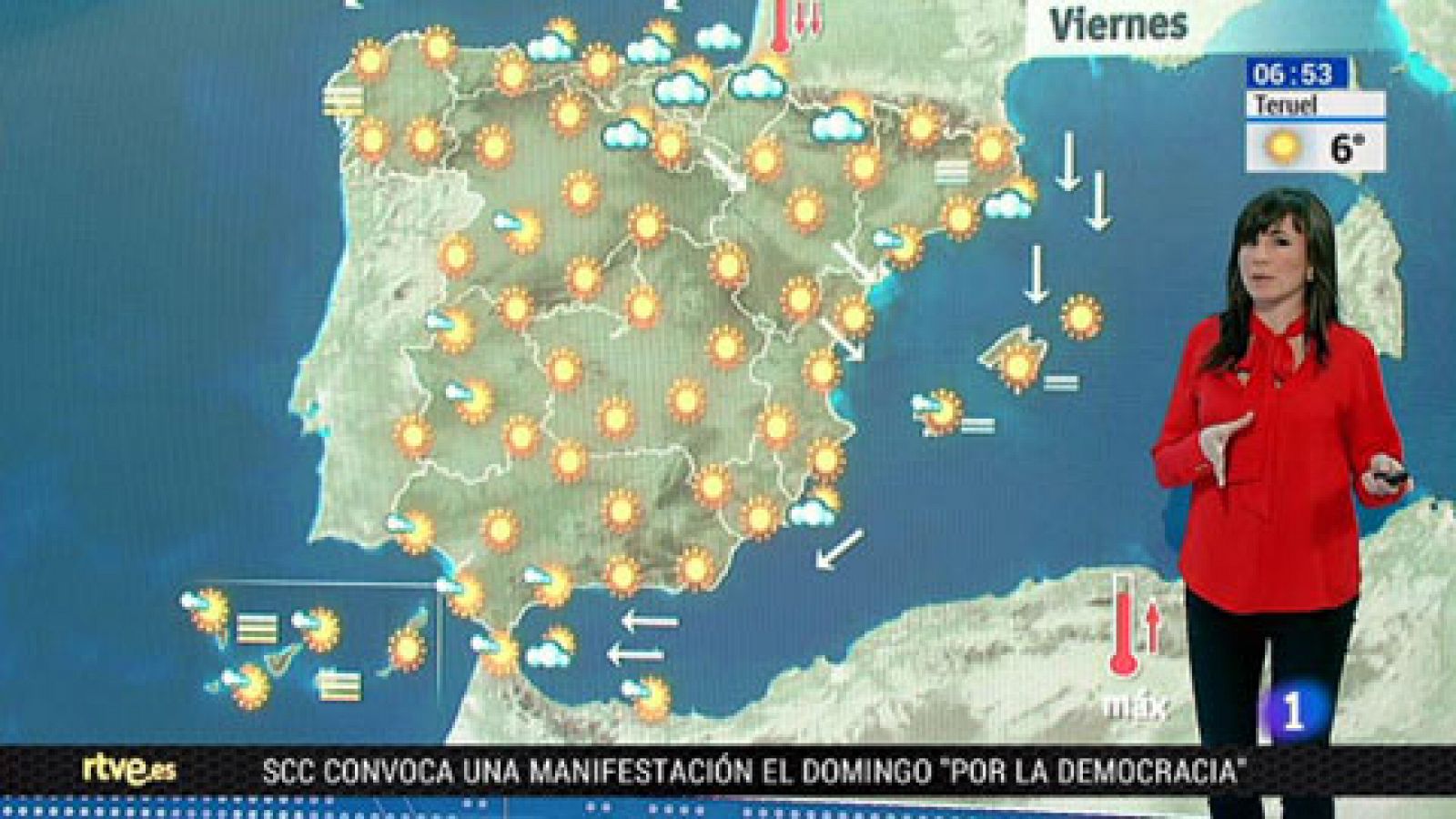 Viento fuerte en el nordeste y temperaturas superiores a las habituales - El tiempo | Ver