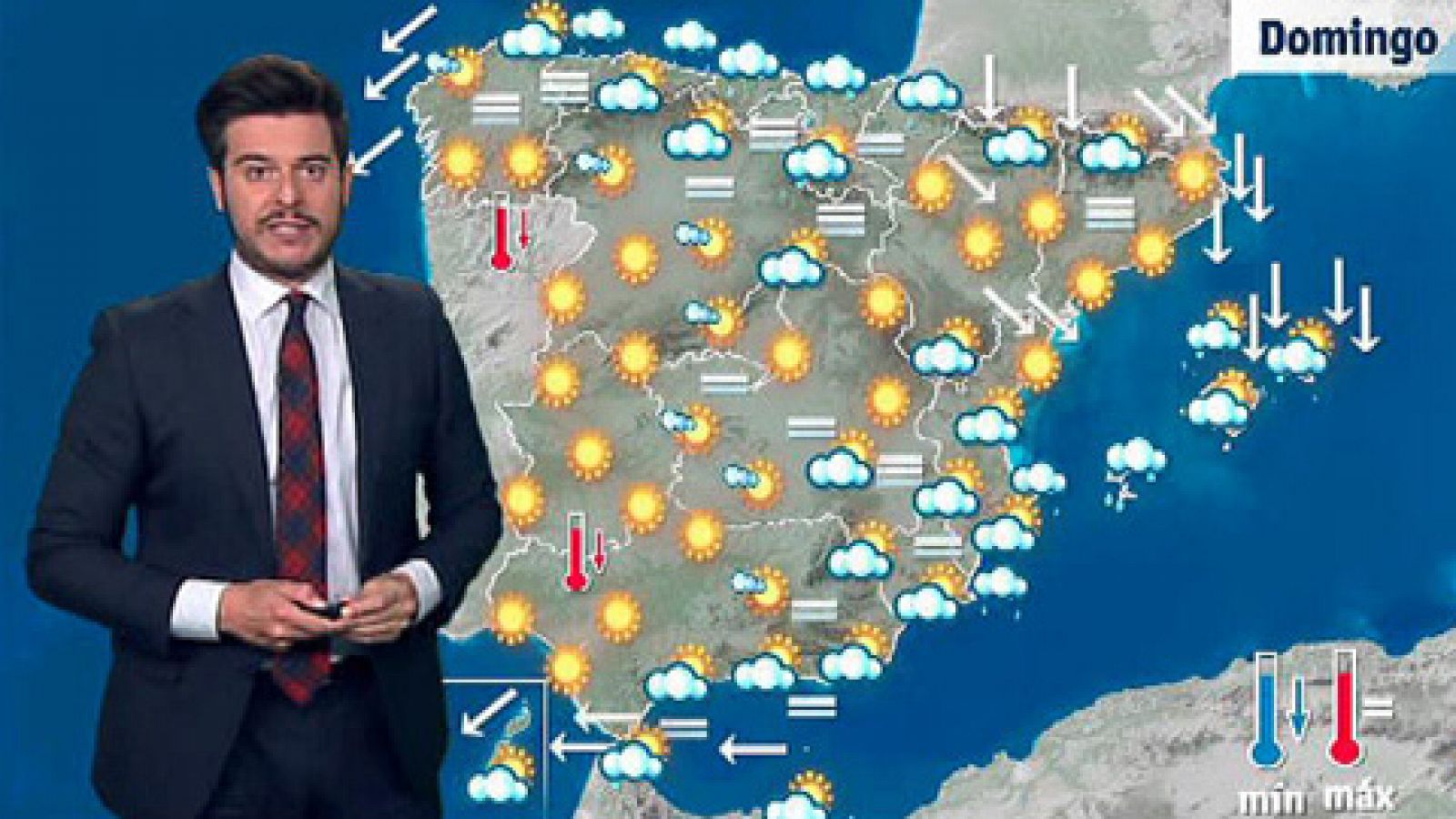 El tiempo: Cielos poco nubosos con algunas lluvias en el Cantábrico, Baleares y Levante | RTVE Play