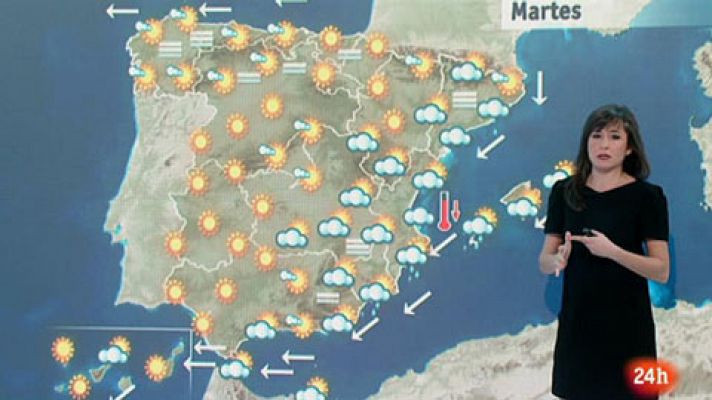El tiempo - Lluvias en el litoral valenciano, Cataluña e Ibiza