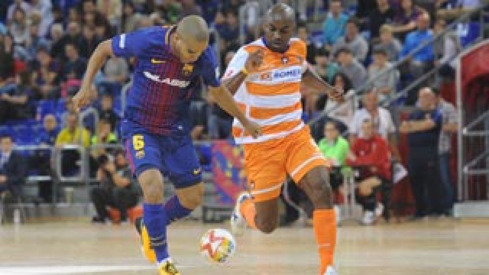 Sin programa: LNFS. Jornada 8. FC Barcelona 6-1 P. R. Cartagena. Resumen | RTVE Play