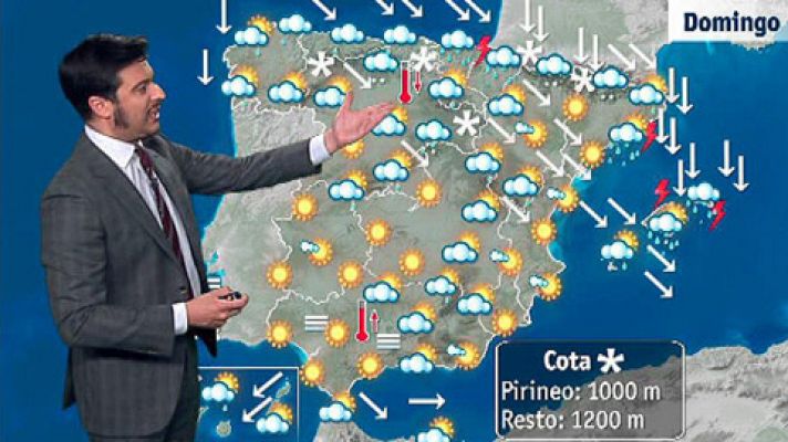 Lluvia, viento y nieve en el noreste peninsular