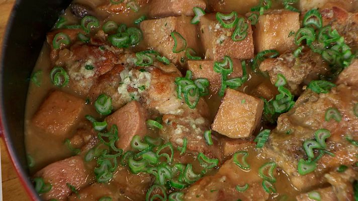 RTVE Cocina - Conejo a la cerveza con membrillo