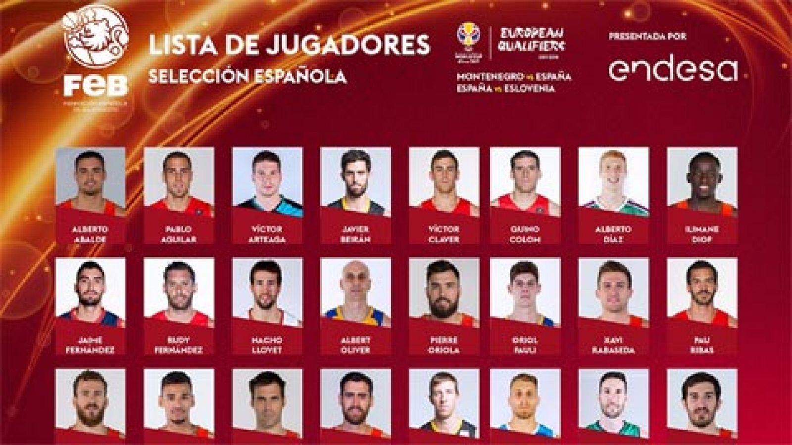 Once jugadores de Euroliga convocados por RTVE.es