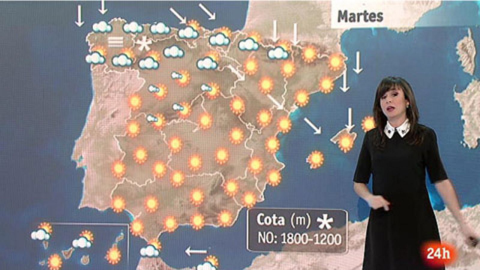 El tiempo: Lluvias en el norte de Galicia, Cantábrico y Canarias  | RTVE Play