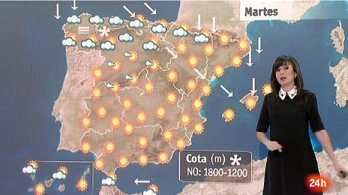 El tiempo - Lluvias en el norte de Galicia, Cantábrico y Canarias