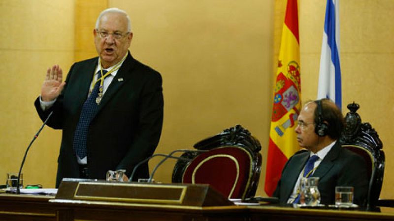 El presidente israelí, en el Senado: "España es una única entidad estatal soberana"