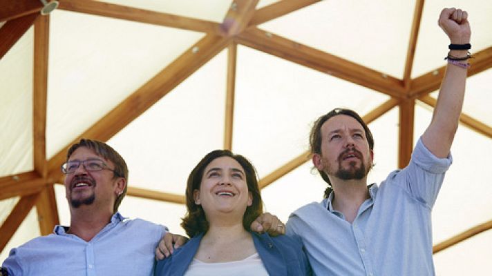 Telediario 1 - Las bases de Podem deciden concurrir con Catalunya en Comú a las elecciones catalanas