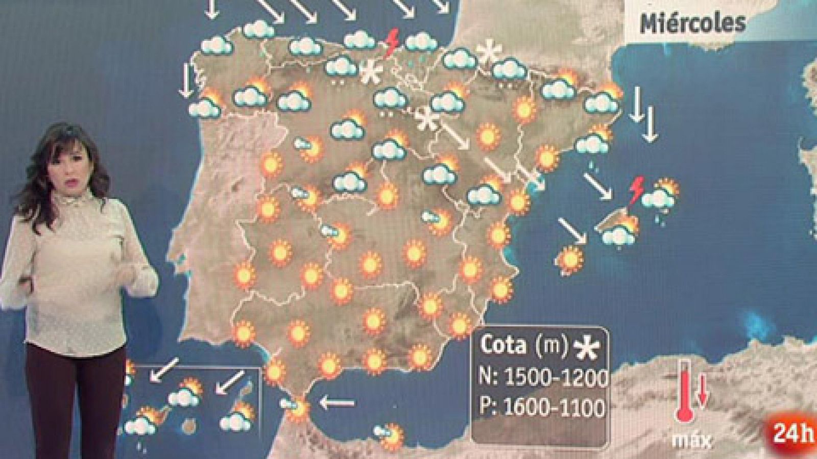 Lluvias fuertes en el norte peninsular y cielos despejados en el resto del país