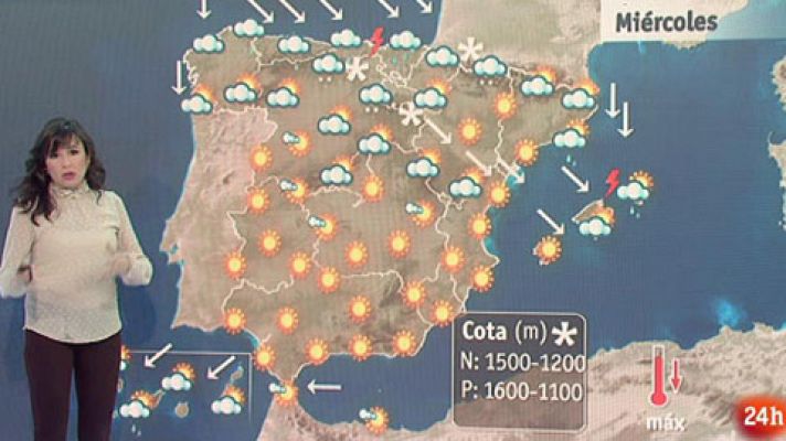 El tiempo - Lluvias fuertes en el norte peninsular