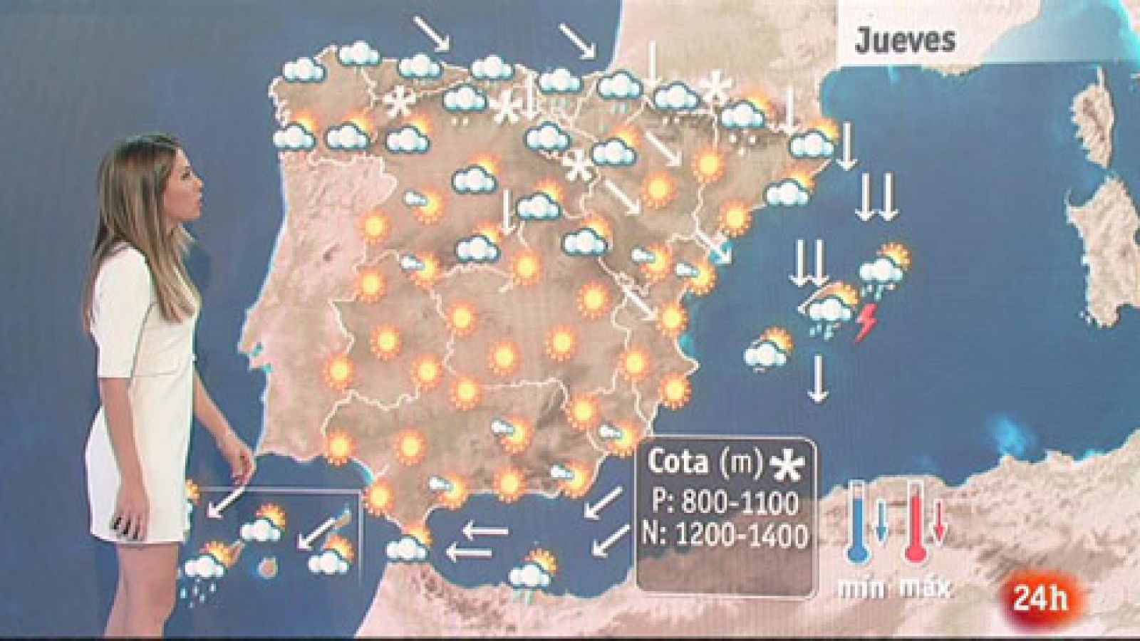 El tiempo: Lluvias en La Palma, extremo oriental cantábrico y Baleares | RTVE Play