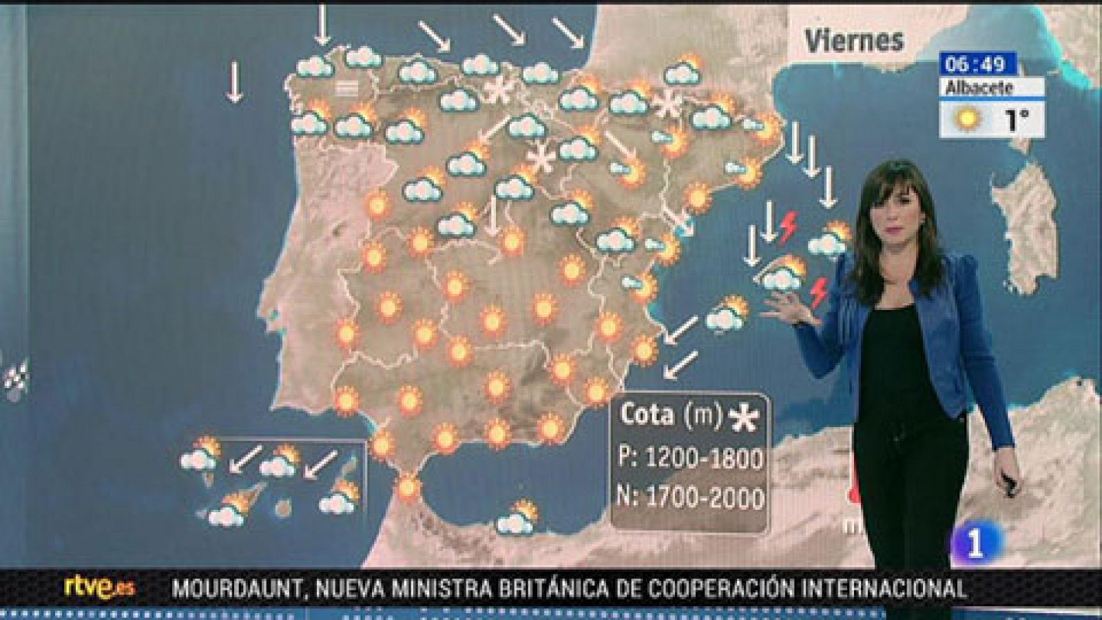El tiempo: Viento fuerte en el nordeste peninsular y en Menorca  | RTVE Play