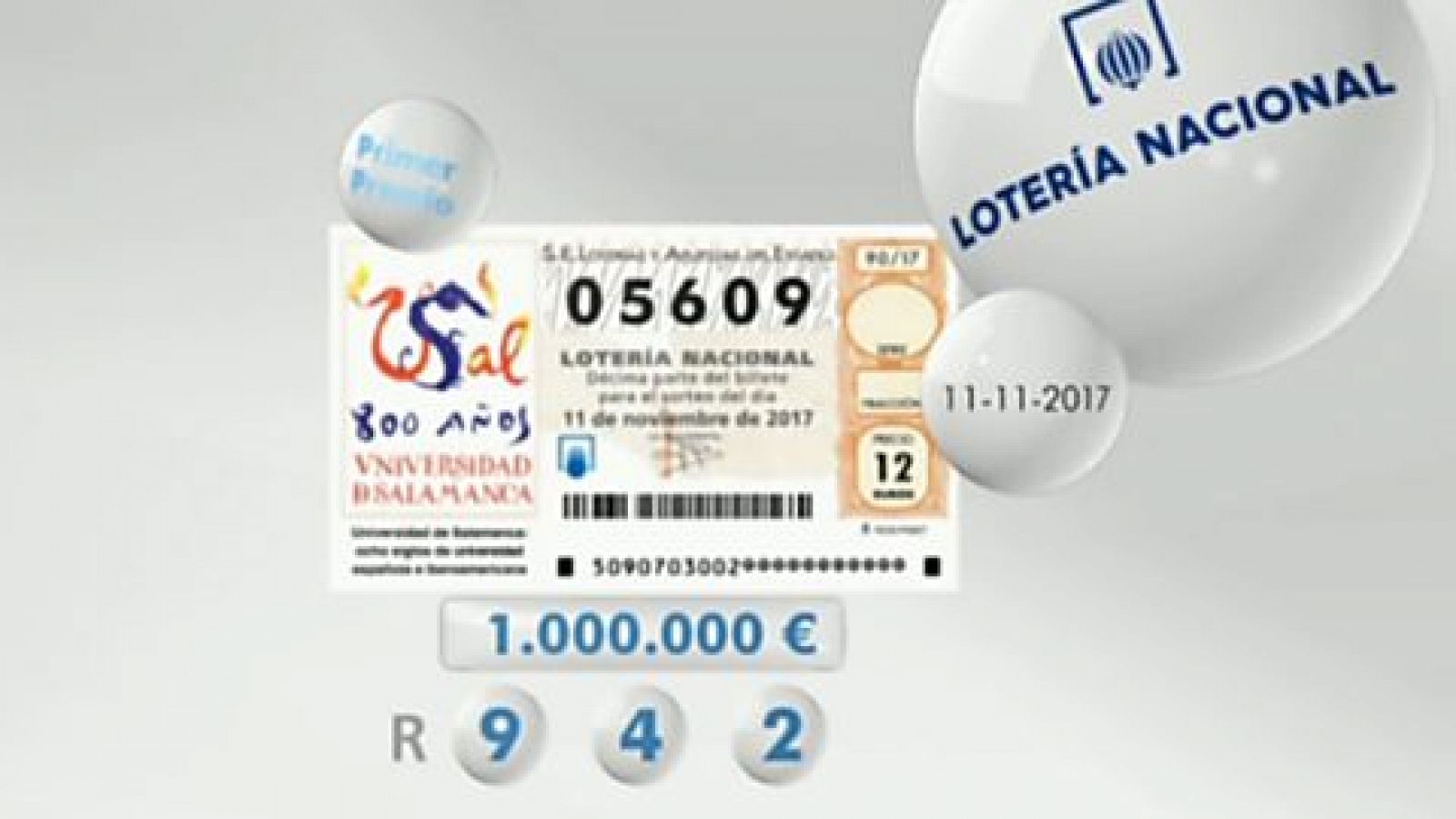 Loterías: Lotería viajera - 11/11/17         | RTVE Play
