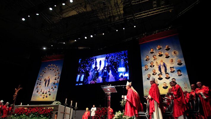 Telediario 1 - Beatifican a 60 mártires de la familia de San Vicente