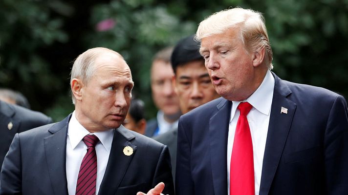 Telediario 1 - Trump y Putin aseguran que no hay "una solución militar" para Siria