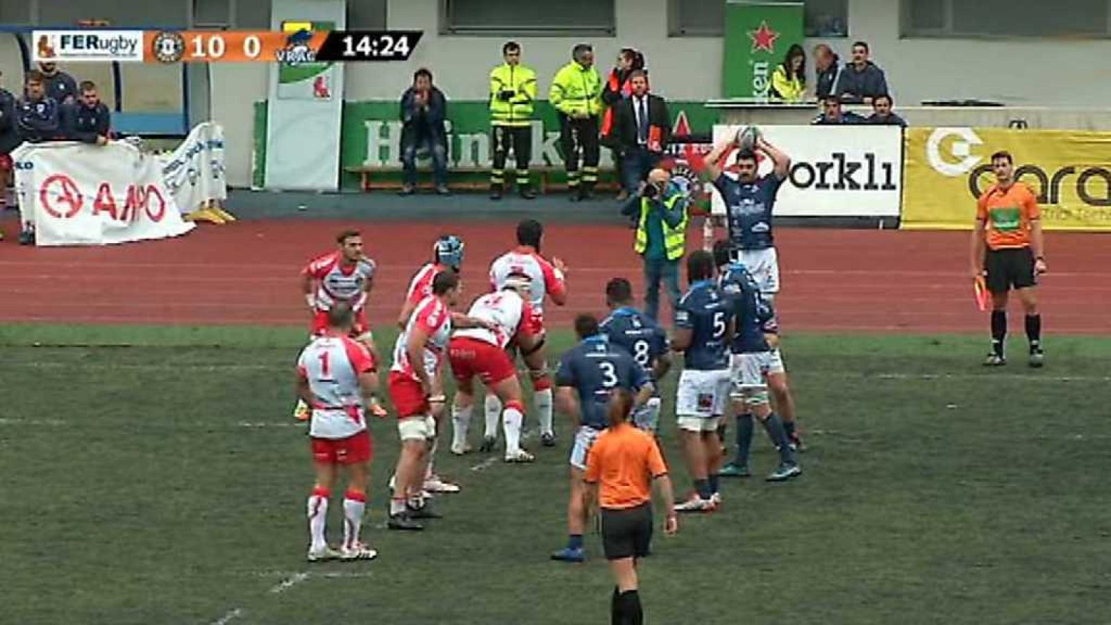 Rugby - Liga División de Honor 8ª jornada: Ordizia RE - Vrac Valladolid, desde Ordizia - ver ahora