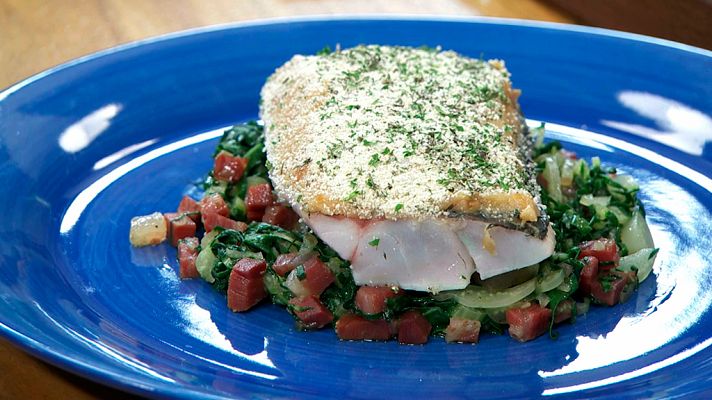 RTVE Cocina - Lubina con costra de hierbas