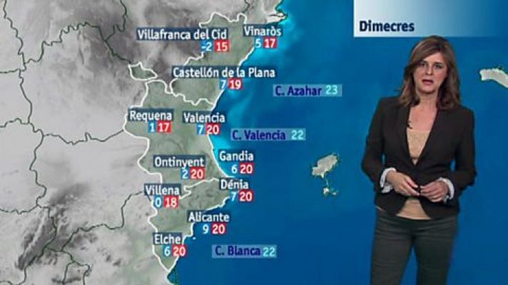L'informatiu - Comunitat Valenciana - El tiempo en la Comunidad Valenciana - 14/11/17
