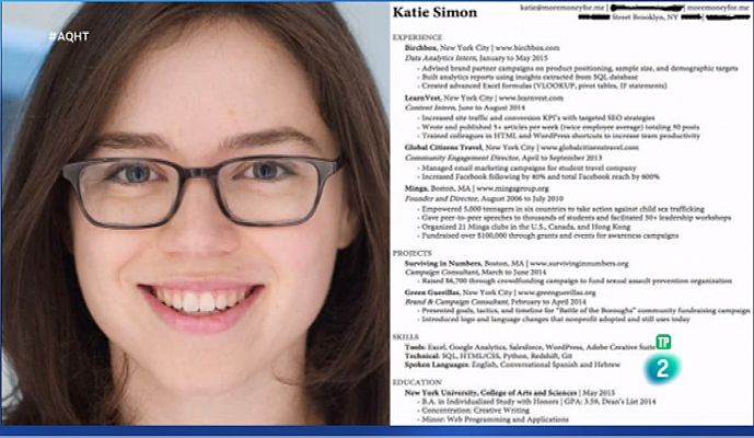 Aquí hay trabajo - El currículum perfecto y las claves para conseguirlo