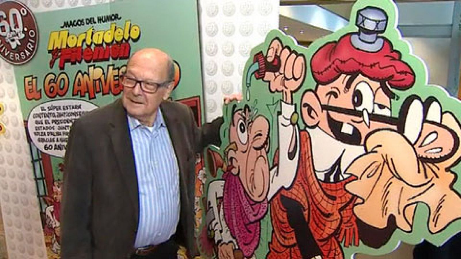 Telediario 1: Francisco Ibáñez presenta una nueva aventura de Mortadelo y Filemón | RTVE Play