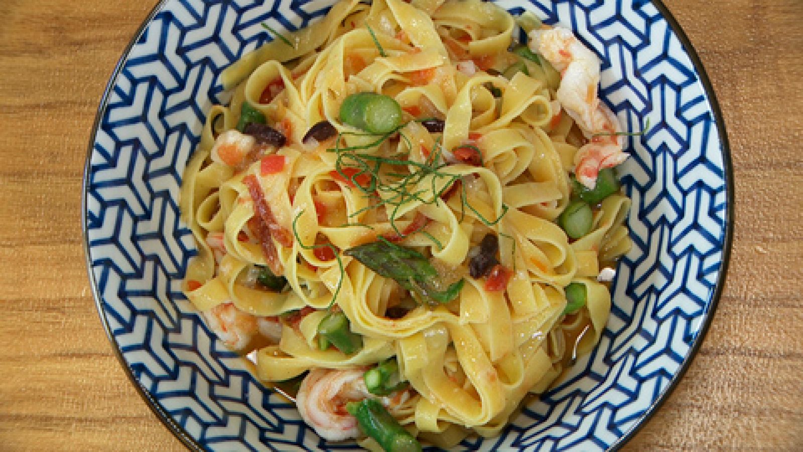 Torres en la cocina - Fetuccini con langostinos