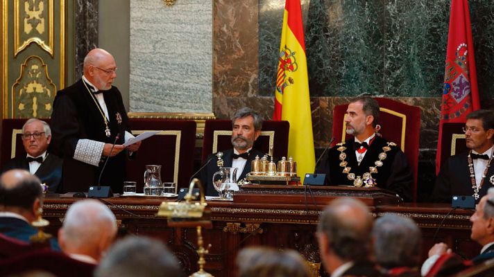 Telediario 1 - Pesar en el mundo de la judicatura por la muerte de José Manuel Maza