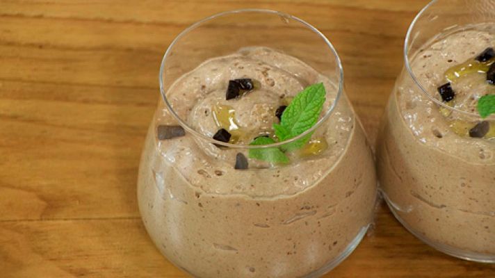 Mousse de chocolate blanco