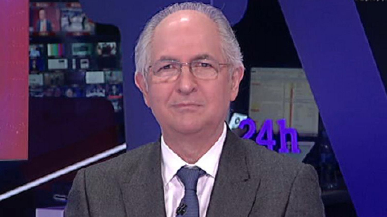 La noche en 24h: Antonio Ledezma, exalcalde de Caracas: "Yo no me fugué, sino que me liberé porque estaba secuestrado" | RTVE Play