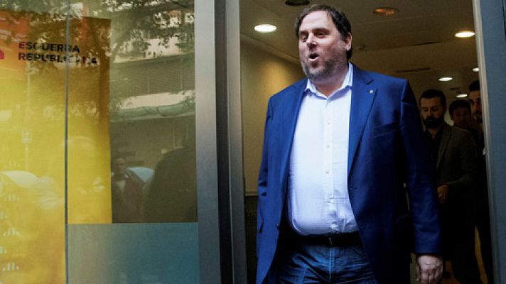 Junqueras, en la Audiencia Nacional: "Soy creyente, la violencia me parece fuera de lugar"