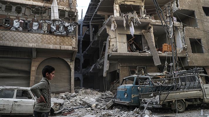 Telediario 1 - Rusia e Irán lanzan mensajes sobre un inminente final de las operaciones militares en Siria