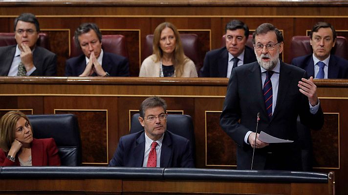 Rajoy, a Rufián: "Si ustedes ganan las elecciones, solo tienen que gobernar y respetar la legislación"