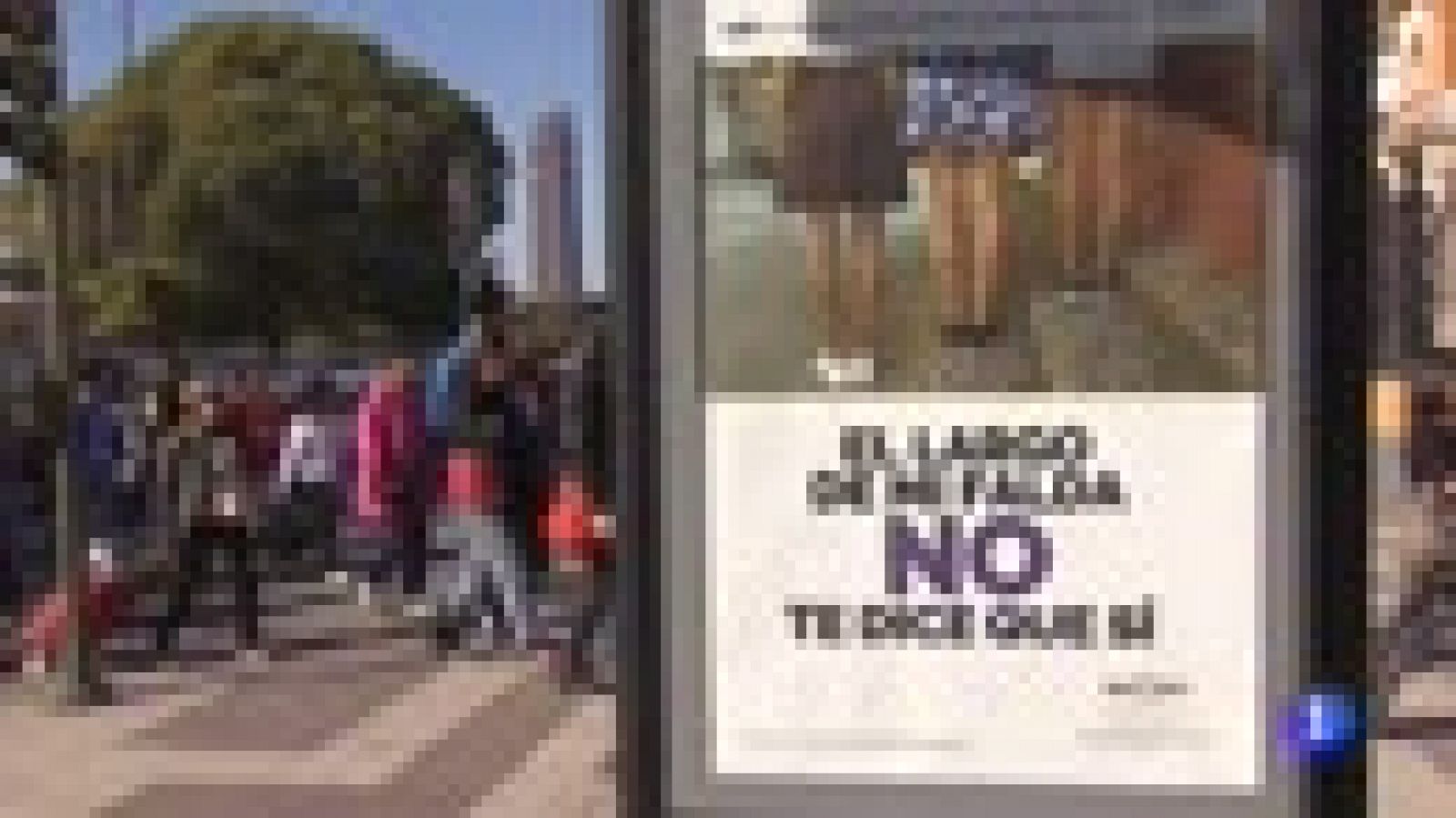 Telediario 1: Sevilla pone en marcha la campaña "El largo de mi falda NO te dice que sí" | RTVE Play